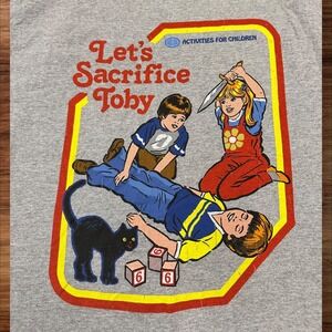 Steven Rhodes Activities For Children Let's Sacrifice‎ Toby XL T-Shirt